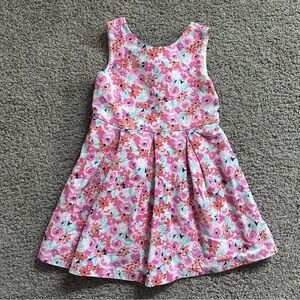 Janie And Jack 5T pique fabric floral dress